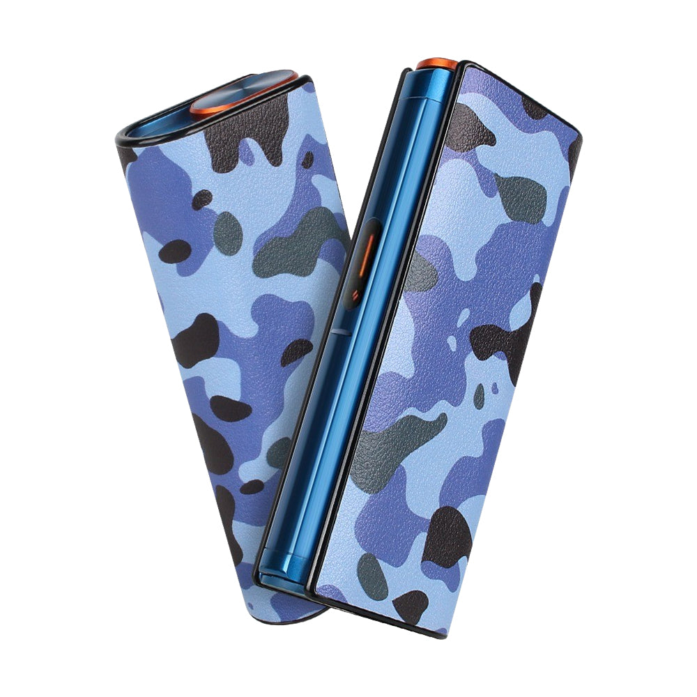 glo HILO puls 専用 カバー ハードタイプ グロー ヒーロ プラス 専用 ケース スリーブ 収納 レザー タバコ スティック 充電 アクセサリー 耐衝撃 迷彩 ヒョウ柄 豹柄