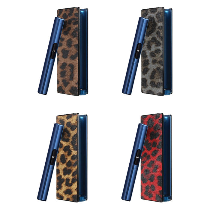 glo HILO puls 専用 カバー ハードタイプ グロー ヒーロ プラス 専用 ケース スリーブ 収納 レザー タバコ スティック 充電 アクセサリー 耐衝撃 迷彩 ヒョウ柄 豹柄