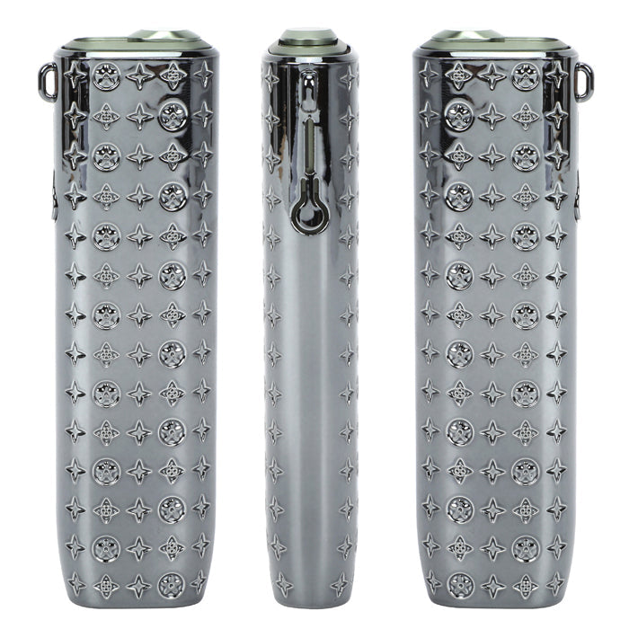 アイコス イルマワン 適合品 IQOS ILUMA ONE 適合品 イルマ i ワン 適合品 ケース カバー 収納 キラキラ ブランド おしゃれ オシャレ かわいい 可愛い モノグラム柄 メッキ ネックストラップ付き ポーチ パーツ 保護