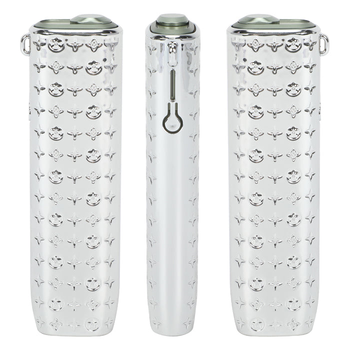 アイコス イルマワン 適合品 IQOS ILUMA ONE 適合品 イルマ i ワン 適合品 ケース カバー 収納 キラキラ ブランド おしゃれ オシャレ かわいい 可愛い モノグラム柄 メッキ ネックストラップ付き ポーチ パーツ 保護