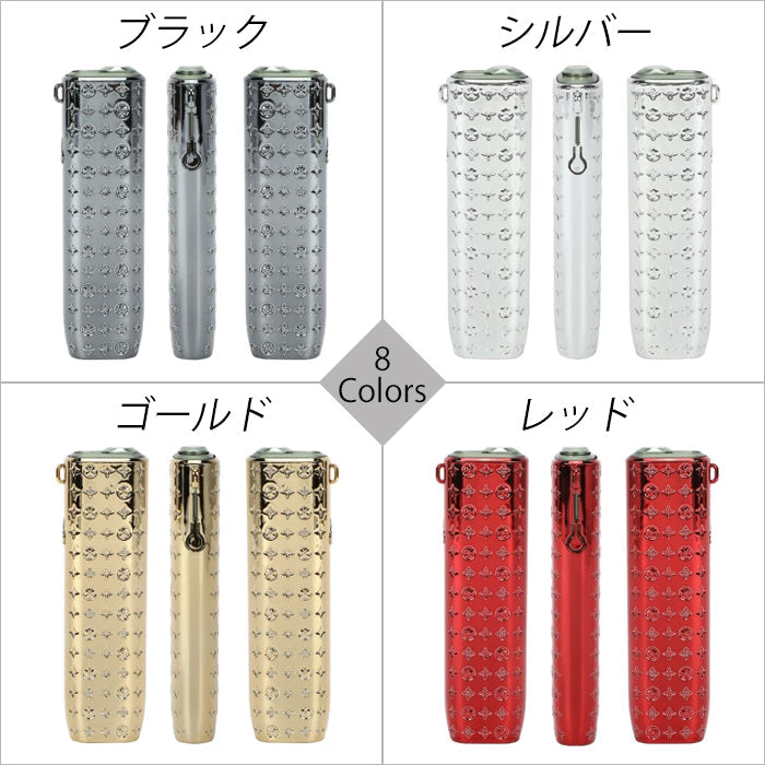 アイコス イルマワン 適合品 IQOS ILUMA ONE 適合品 イルマ i ワン 適合品 ケース カバー 収納 キラキラ ブランド おしゃれ オシャレ かわいい 可愛い モノグラム柄 メッキ ネックストラップ付き ポーチ パーツ 保護