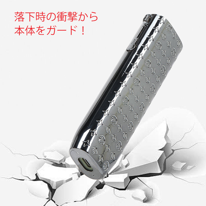 アイコス イルマワン 適合品 IQOS ILUMA ONE 適合品 イルマ i ワン 適合品 ケース カバー 収納 キラキラ ブランド おしゃれ オシャレ かわいい 可愛い モノグラム柄 メッキ ネックストラップ付き ポーチ パーツ 保護