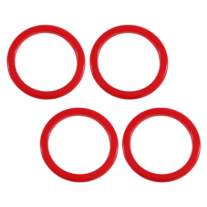 Jeep ラングラー JL フロント エアコン リング 4点セット レッド ブルー カーボン調 外装 内装 社外 アクセサリー カスタム パーツ カスタムパーツ ショップ エアコン 吹き出し口 送風口 エアコンリング