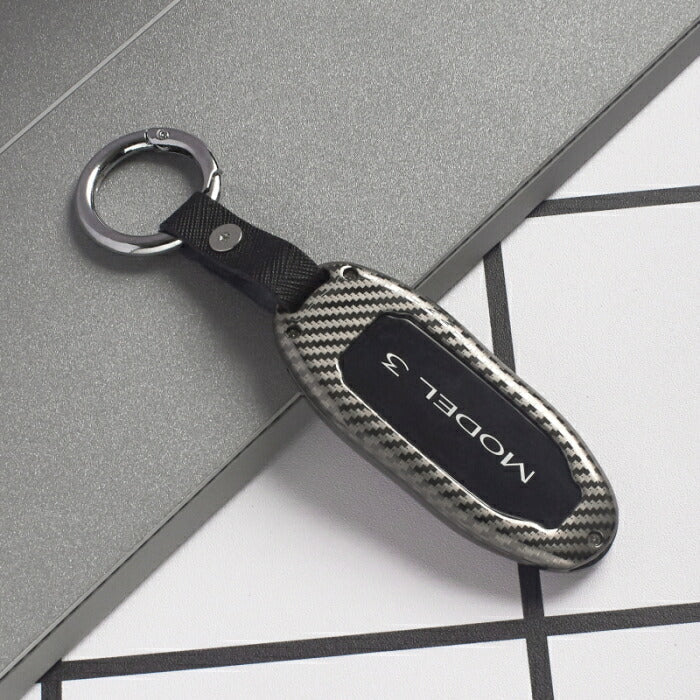 テスラ メタル キーフォブ キーケース 全2色 TESLA モデル3 MODEL 3 キーカバー KEY FOB 金属製 キーホルダー カラビナ スマートキー キーレス【カー用品のお店BeeTech】車用品 カーアクセサリー おしゃれ 女性 男性 人気 カーアクセ 小物