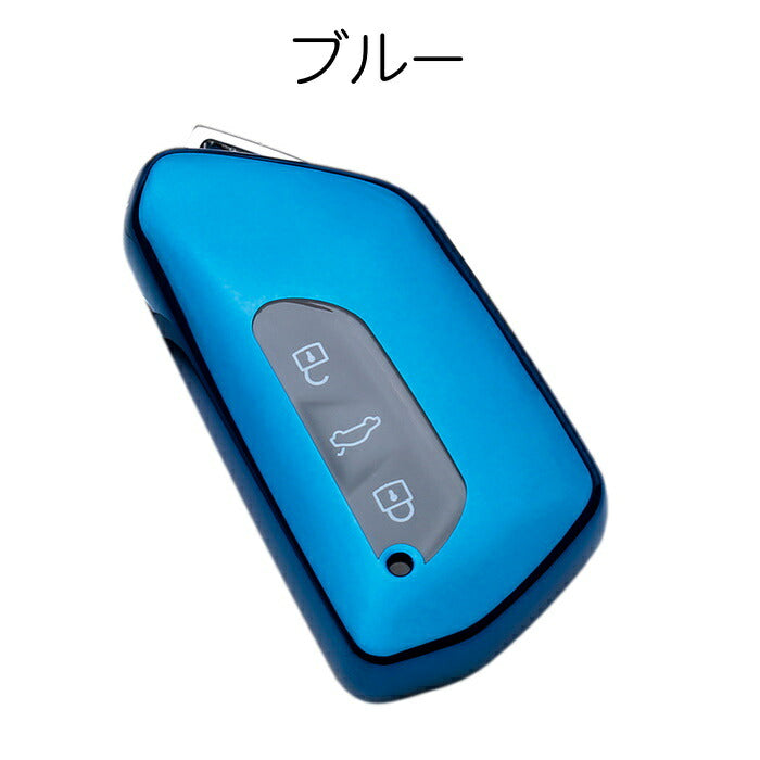 フォルクスワーゲン VW キーケース ゴルフ8 Golf8 Mk8 キーカバー メタリック メッキ TPU フルカバー キーホルダー スマートキー キーフォブ カスタム パーツ【カー用品のお店BeeTech】車用品 カーアクセサリー おしゃれ 女性 男性 人気 カーアクセ 小物