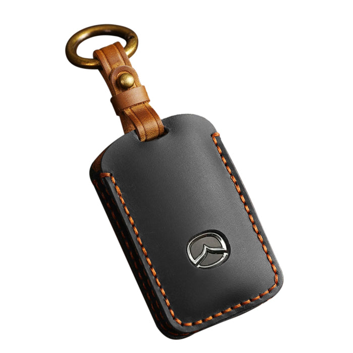 MAZDA マツダ キーケース 本革 CX-3 CX-5 CX-8 CX-30 MX-30 マツダ3 マツダ6 ND ロードスター ファストバック セダン ワゴン 新型 キーカバー スマートキーケース 2ボタン 3ボタン アクセサリー カスタム パーツ カスタムパーツ