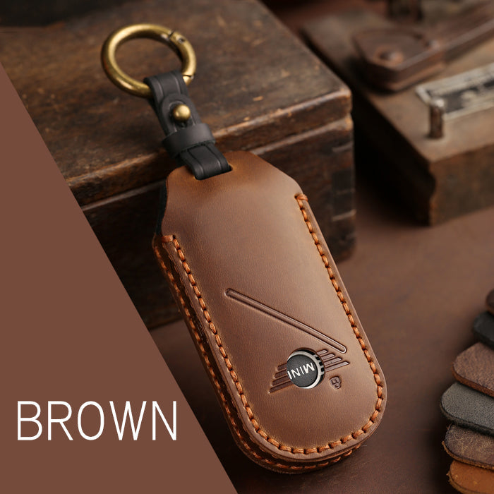 新型 BMW MINI ミニ ミニクーパー 本革 キーケース F65 F66 F67 U25 J05 J01 キーカバー レザー カントリーマン エースマン キーホルダー キーリング スマートキー アクセサリー カスタム パーツ カスタムパーツ ドレスアップ