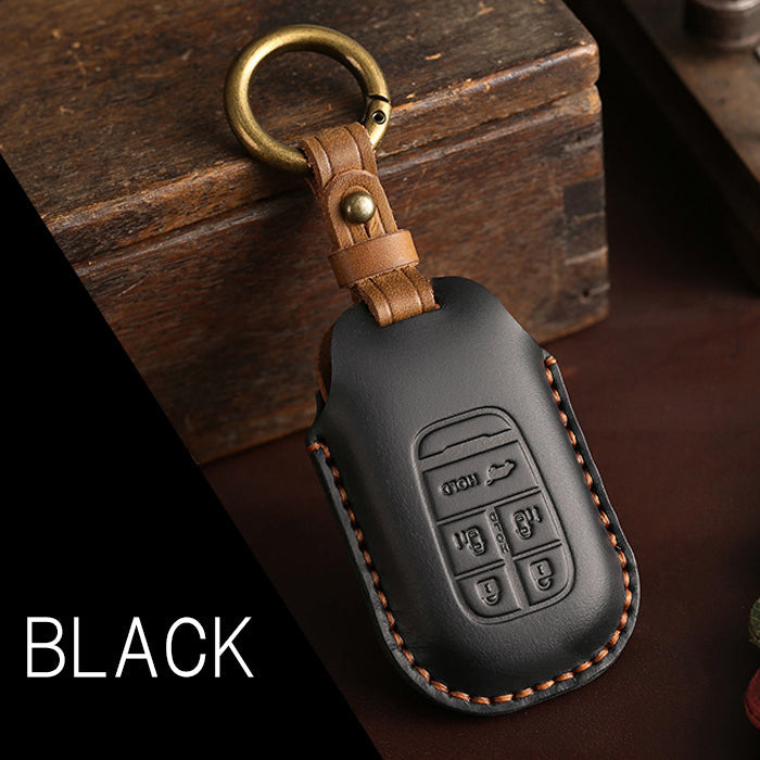 HONDA ホンダ 本革 キーケース ステップワゴン RP6 RP7 RP8 オデッセイRC5 新型 フリード GT系 N-BOX JF5 JF6 キーカバー レザー キーホルダー キーリング スマートキー アクセサリー カスタム パーツ カスタムパーツ ドレスアップ