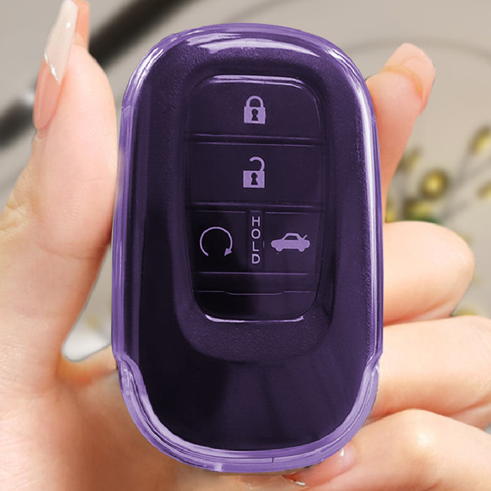 ホンダ クリア TPU キーケース キーカバー ステップワゴン ヴェゼル シビック ZR-V WR-V オデッセイ N-BOX 新型 フリード GT系 などに RP6 RP7 RP8 RV系 JF5 JF6 RC5 透明 キーホルダー メンズ レディース スマートキー アクセサリー カスタム パーツ