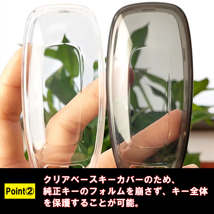 ニッサン クリア TPU キーケース キーカバー ステップワゴン セレナ C28 アリア サクラ エクストレイル T33 ルークス B4 などに 透明 NISSAN 日産 キーホルダー メンズ レディース スマートキー アクセサリー カスタム パーツ