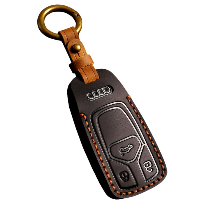 アウディ キーケース 本革 A4 A5 Q5 TT S4 S5 SQ5 TTS RS4 RS5 TTRS アバント スポーツバック クーペ ロードスター AUDI キーカバー レザー 革 人気 新型 かわいい アクセサリー カスタム パーツ カスタムパーツ