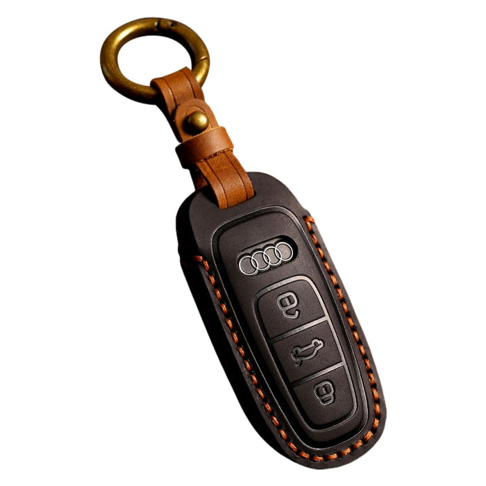 アウディ キーケース 本革 A3 A6 A7 A8 Q7 Q8 S3 S6 S7 S8 RS3 e-tron eトロン アバント セダン スポーツバック クーペ ロードスター AUDI キーカバー レザー 革 人気 新型 かわいい アクセサリー カスタム パーツ カスタムパーツ