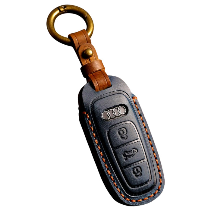 アウディ キーケース 本革 A3 A6 A7 A8 Q7 Q8 S3 S6 S7 S8 RS3 e-tron eトロン アバント セダン スポーツバック クーペ ロードスター AUDI キーカバー レザー 革 人気 新型 かわいい アクセサリー カスタム パーツ カスタムパーツ