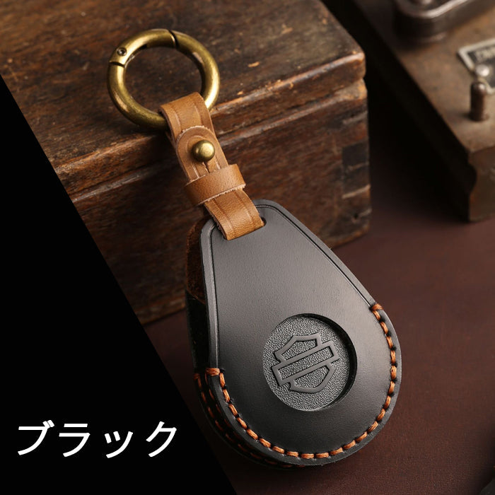 ハーレー キーケース  キーフォブ 本革 スポーツスター ダイナ ソフテイル ツーリング Vロッド など ハーレーダビッドソン Harley Davidson キーフォブケース キーカバー レザー 革 人気 新型 かわいい アクセサリー カスタム パーツ カスタムパーツ
