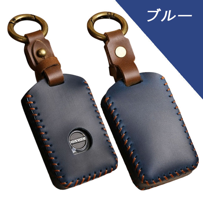 ボルボ VOLVO キーケース 本革 C40 S60 S90 XC40 XC60 XC90 V60 V90 レザーカバー キーカバー レザー 革 人気 新型 かわいい オシャレ おしゃれ メンズ レディース キーホルダー アクセサリー カスタム パーツ カスタムパーツ