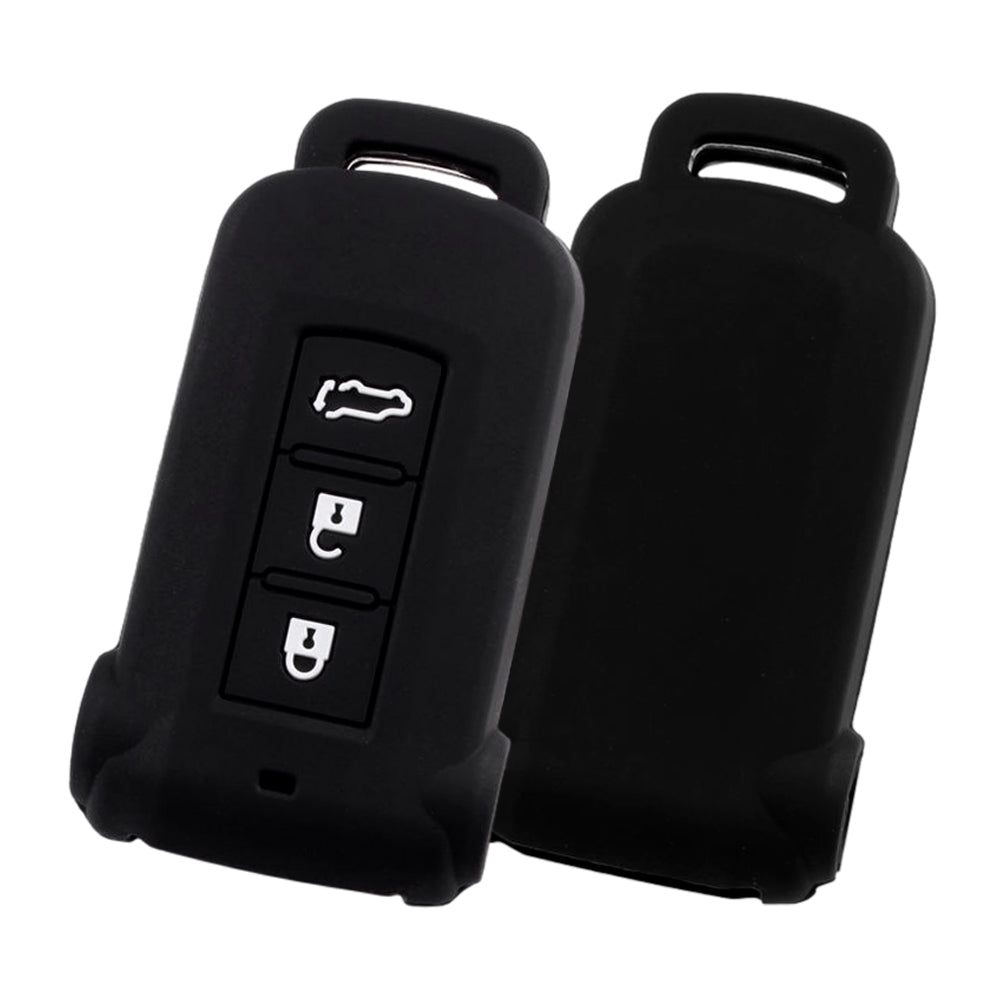 三菱 ミツビシ 日産 ニッサン キーカバー デリカ D5 D:5 アウトランダー PHEV ekスペースカスタム デイズルークス キーケース シリコン ゴム ラバー スマートキー ラゲッジルーム トランク リアゲート ボタン アクセサリー カスタム パーツ カスタムパーツ