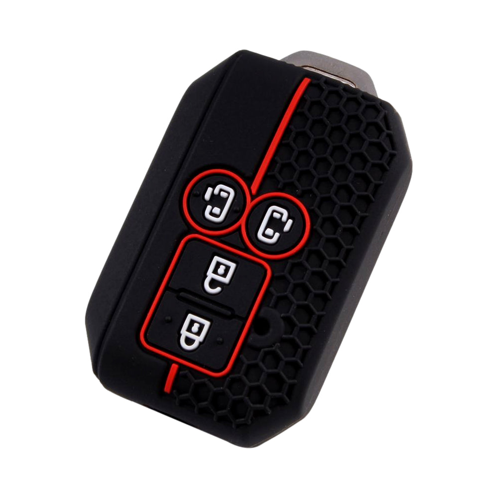 スズキ キーカバー スペーシア スペーシアカスタム スペーシアギア ワゴンRスマイル ソリオ ソリオバンディット キーケース 両側スライド 4つボタン シリコン ゴム ラバー スマートキー おしゃれ アクセサリー カスタム パーツ カスタムパーツ