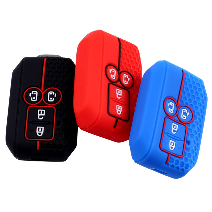 スズキ キーカバー スペーシア スペーシアカスタム スペーシアギア ワゴンRスマイル ソリオ ソリオバンディット キーケース 両側スライド 4つボタン シリコン ゴム ラバー スマートキー おしゃれ アクセサリー カスタム パーツ カスタムパーツ