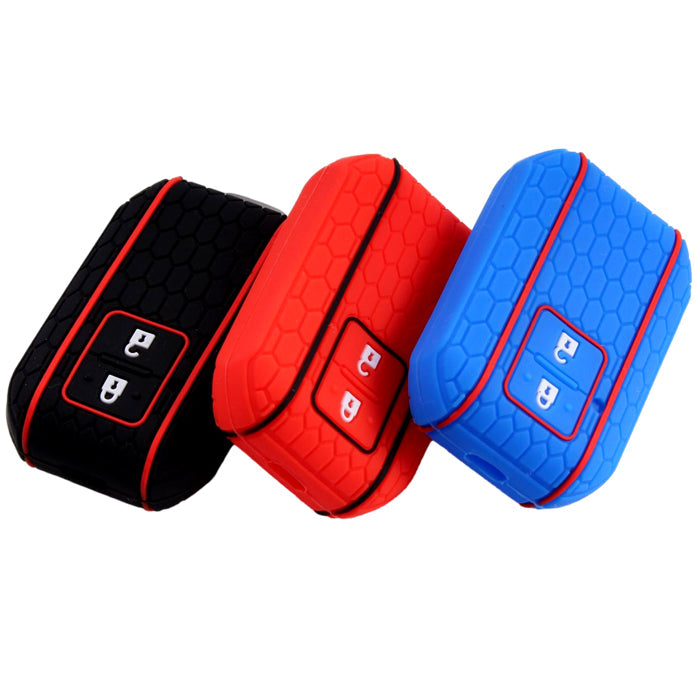 スズキ キーカバー ジムニー ジムニーシエラ ジムニーノマド ハスラー スイフト ワゴンR アルト クロスビー キーケース 2つボタン シリコン ゴム ラバー スマートキー おしゃれ アクセサリー カスタム パーツ カスタムパーツ