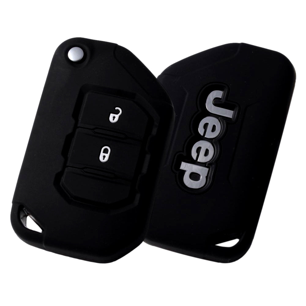 Jeep ジープ キーカバー JL ラングラー JT グラディエーター キーケース シリコン 2つボタン ゴム ラバー スマートキー キーホルダー キーリング おしゃれ アクセサリー カスタム パーツ カスタムパーツ