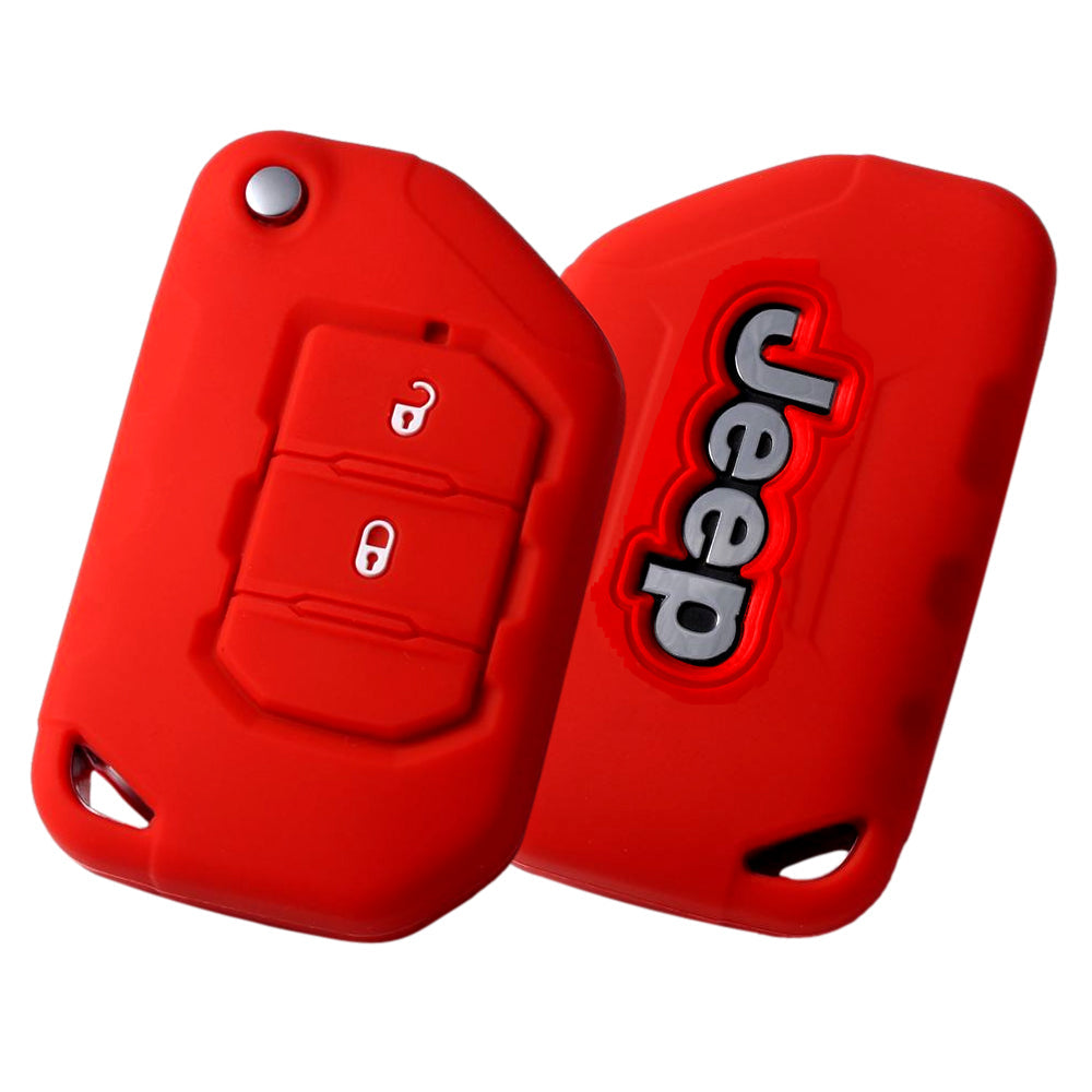 Jeep ジープ キーカバー JL ラングラー JT グラディエーター キーケース シリコン 2つボタン ゴム ラバー スマートキー キーホルダー キーリング おしゃれ アクセサリー カスタム パーツ カスタムパーツ