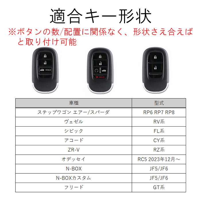 ホンダ カーボン調 キーカバー キーケース ステップワゴン エア スパーダ RP6 RP7 RP8 ヴェゼル RV系 シビック FL系 N-BOX JF5 JF6  フリード GT系 ZR-V オデッセイ などに アクセサリー カスタム パーツ カスタムパーツ スマートキー ケース カバー 新型