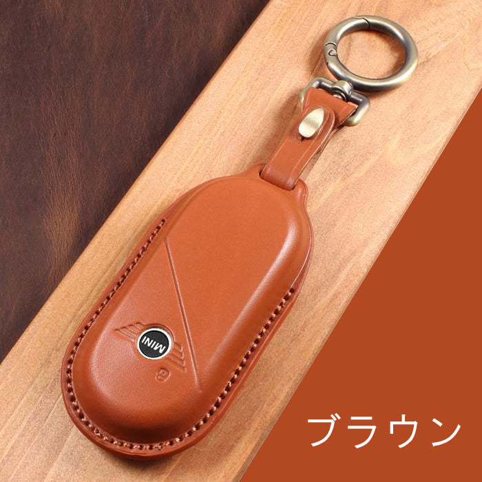 新型 BMW MINI ミニ ミニクーパー 本革 キーケース F65 F66 F67 U25 J05 J01 キーカバー レザー カントリーマン エースマン キーホルダー キーリング スマートキー キーフォブ アクセサリー カスタム パーツ カスタムパーツ ドレスアップ