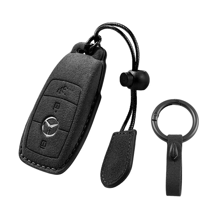 メルセデスベンツ アルカンターラ キーケース Aクラス Bクラス Eクラス Cクラス Sクラス Gクラス CLA GLA GLB GLC などに ベンツ キーカバー スウェード調 レザー 革 メンズ レディース アクセサリー カスタム パーツ カスタムパーツ グッズ