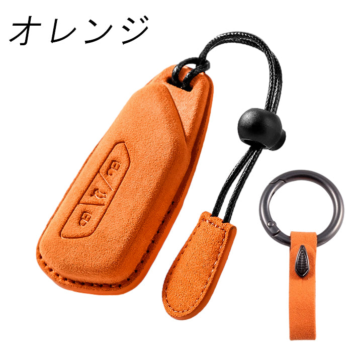 フォルクスワーゲン アルカンターラ キーケース ティグアン CT1 ゴルフ8 Golf8 ゴルフ8 ヴァリアント ゴルフ8.5 Golf8.5 パサート B9 ID4 eTSI TDI Rライン などに キーカバー スウェード調 レザー 革 メンズ レディース アクセサリー カスタム パーツ カスタムパーツ グッズ