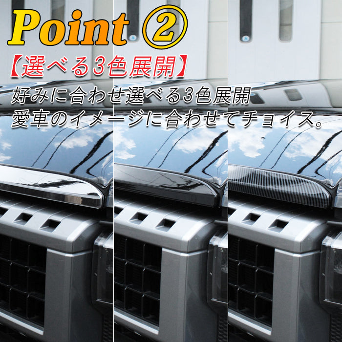 トヨタ ランドクルーザー250 GX ZX VX 適合 フロント ガーニッシュ ボンネット グリル バンパー プロテクター 傷防止 保護 ランクル250 トリム アクセサリー カスタム パーツ カスタムパーツ ランドクルーザー 250 外装 内装 ドレスアップ グッズ