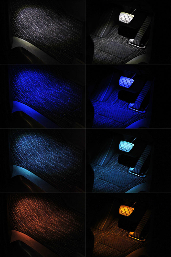 LED フットランプ グローブボックス コンソールボックス 2個セット アルファード ヴェルファイア 40系 30系 20系 ノア ヴォクシー 90系 ハリアー 80系 RAV4 60系 50系 プリウス 60系 50系 30系 など フットライト 室内灯 ルームランプ アクセサリー カスタム パーツ