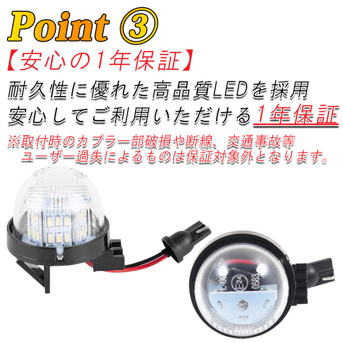 LED ナンバー灯 ジムニー JB64W JB74W JC74W JB23W JB43W ハスラー エブリイバン スイフトスポーツ ソリオ アルト アルトラパン アルトワークス ターボRS キャリイトラック クロスビー ワゴンR スズキ ライセンスランプ ユニット アクセサリー カスタム パーツ