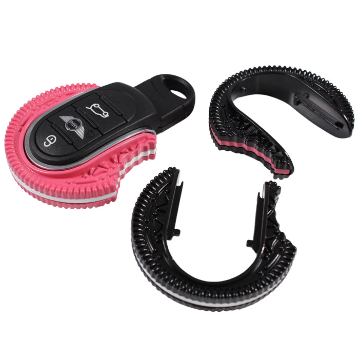 BMW MINI ミニクーパー 専用 キーカバー オレオ風 クッキー F54 F55 F56 F57 F60 着せ替え キーケース キーホルダー スマートキー キーレス キーリング キーキャップ KEY CAP グッズ アクセサリー カスタム パーツ おしゃれ かわいい