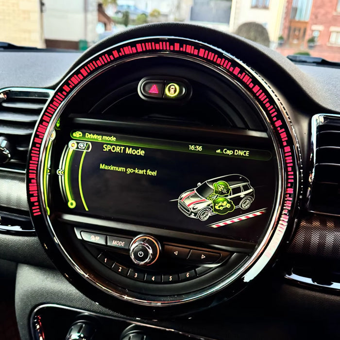 BMW MINI ミニ ミニクーパー iDrive ナビ 液晶 モニター LED リング LCI2仕様 F54 F55 F56 F57 F60 全年式適合可能 前期 後期 LCI LCI1 LCI2 アクセサリー カスタム パーツ カスタムパーツ グッズ 内装 インテリア