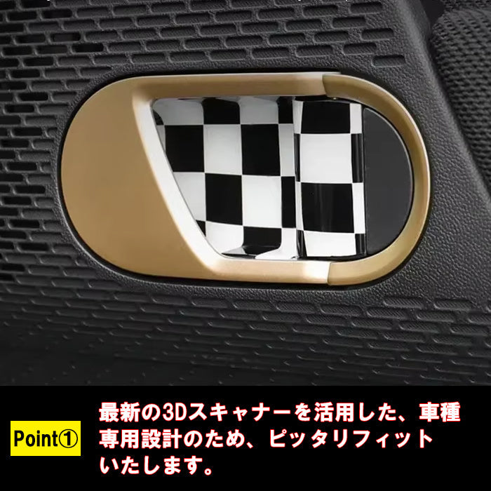 BMW MINI ミニ ミニクーパー J01 J05 ドア ハンドル カバー 左右セット ハンドルカバー 内側 インナー ドアボウル 新型 エースマン クーパーE クーパーSE ガーニッシュ トリム アクセサリー カスタム パーツ カスタムパーツ 内装 ドレスアップ