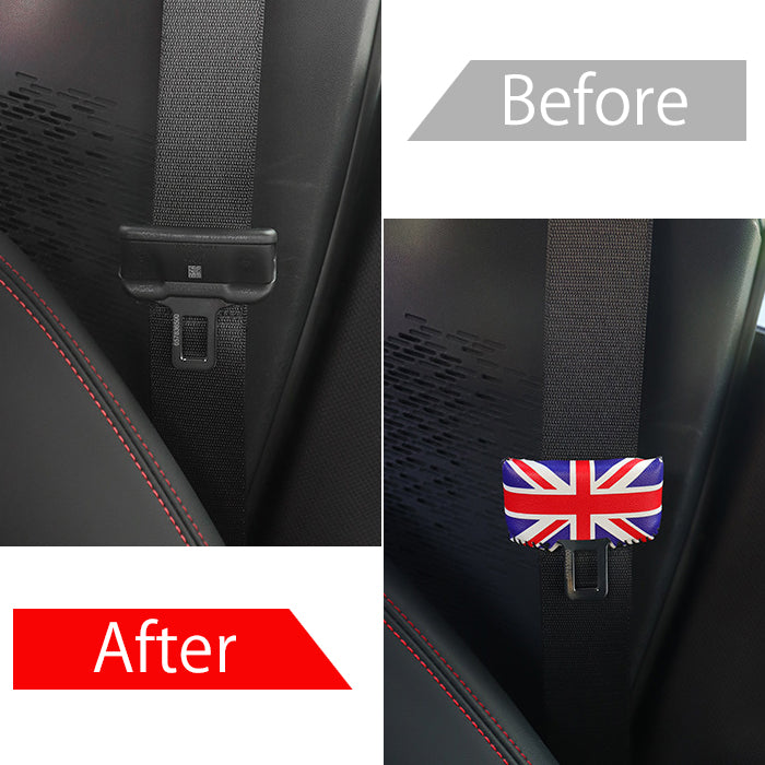 BMW MINI ミニ ミニクーパー シートベルト バックル カバー 2個セット F54 F55 F56 F57 F60 J01 J05 R50 R52 R53 R55 R56 R57 R58 R59 R60 R61 PUレザー製 シートベルトカバー アクセサリー カスタム パーツ カスタムパーツ ドレスアップ 内装