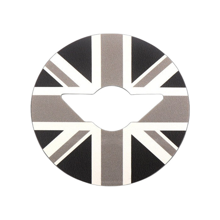 BMW MINI ミニ ミニクーパー ステアリング ステッカー F65 F66 F67 J01 J05 U25 ハンドルカバー ステアリングカバー ハンドル エンブレム シール ユニオンジャック チェッカーフラッグ JCW アクセサリー カスタム パーツ カスタムパーツ