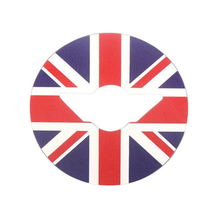 BMW MINI ミニ ミニクーパー ステアリング ステッカー F65 F66 F67 J01 J05 U25 ハンドルカバー ステアリングカバー ハンドル エンブレム シール ユニオンジャック チェッカーフラッグ JCW アクセサリー カスタム パーツ カスタムパーツ