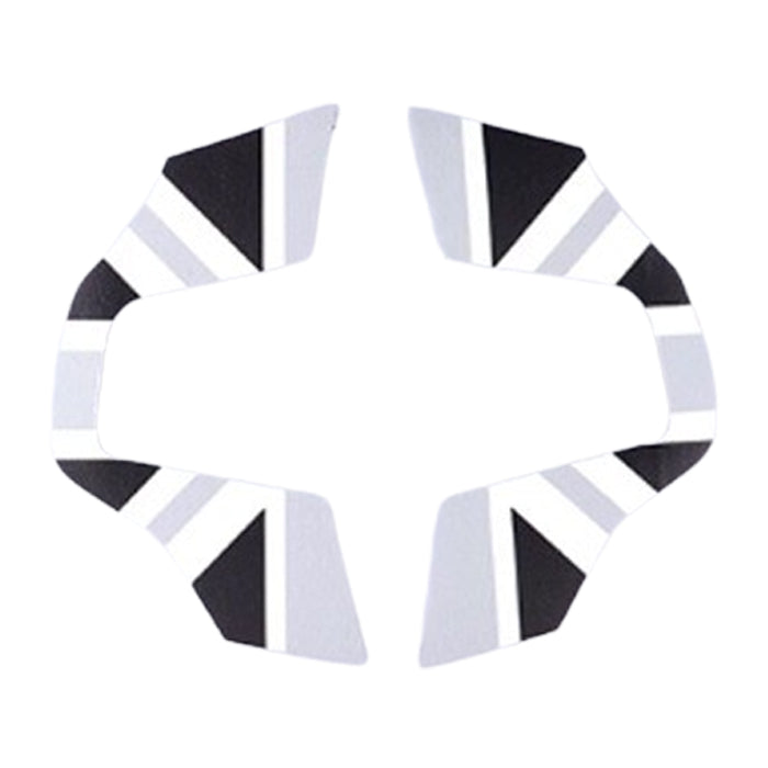 BMW MINI ミニ ミニクーパー ステアリング スイッチ パネル ステッカー F65 F66 F67 J01 J05 U25 ハンドルカバー ステアリングカバー ハンドル ボタン エンブレム シール ユニオンジャック チェッカーフラッグ JCW アクセサリー カスタム パーツ カスタムパーツ