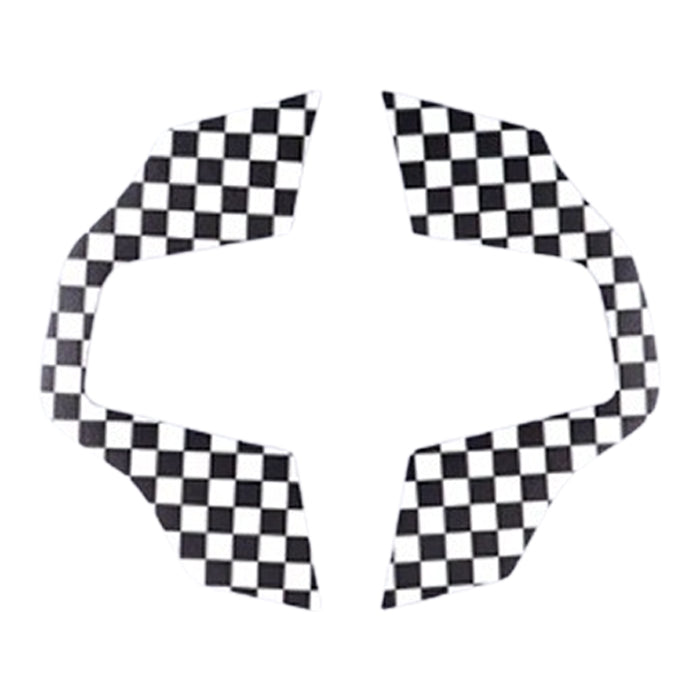 BMW MINI ミニ ミニクーパー ステアリング スイッチ パネル ステッカー F65 F66 F67 J01 J05 U25 ハンドルカバー ステアリングカバー ハンドル ボタン エンブレム シール ユニオンジャック チェッカーフラッグ JCW アクセサリー カスタム パーツ カスタムパーツ