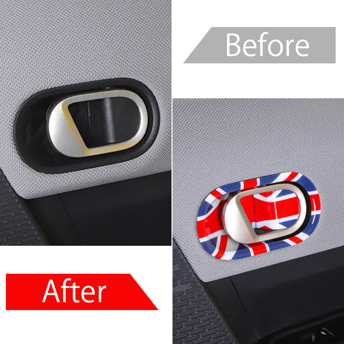 BMW MINI ミニ ミニクーパー F65 F66 F67 ドア ハンドル カバー 左右セット ハンドルカバー 内側 インナー ドアボウル 新型 クーパーC クーパーS ガーニッシュ トリム アクセサリー カスタム パーツ カスタムパーツ 内装 ドレスアップ