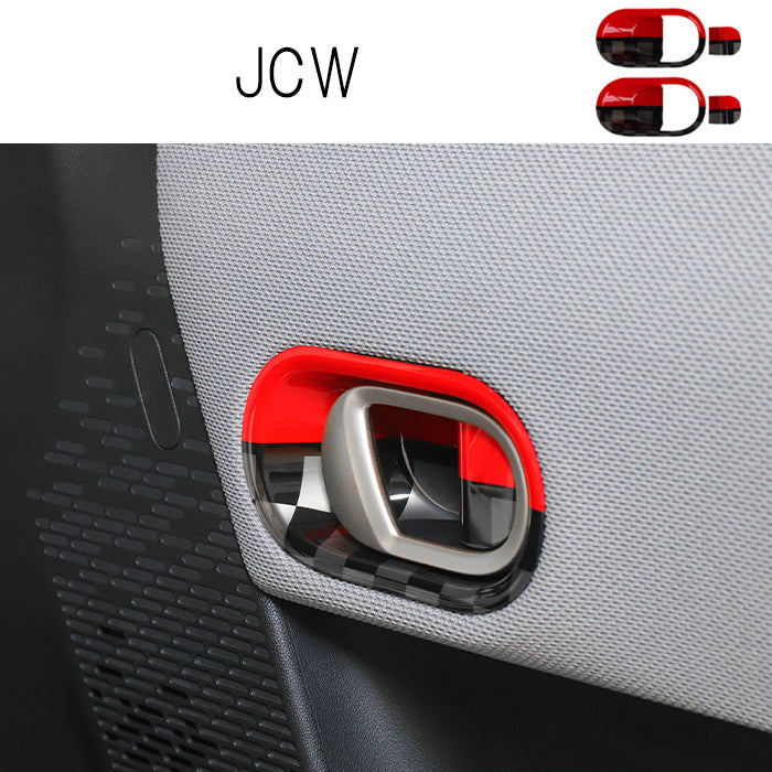 BMW MINI ミニ ミニクーパー F65 F66 F67 ドア ハンドル カバー 左右セット ハンドルカバー 内側 インナー ドアボウル 新型 クーパーC クーパーS ガーニッシュ トリム アクセサリー カスタム パーツ カスタムパーツ 内装 ドレスアップ