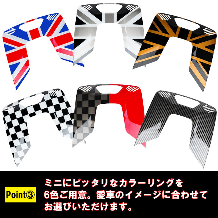 BMW MINI ミニ ミニクーパー ルームランプ パネル カバー F65 F66 J01 J05 U25 エースマン カントリーマン マップランプ ルームライト マップライト スイッチ ボタン アクセサリー カスタム パーツ カスタムパーツ 内装