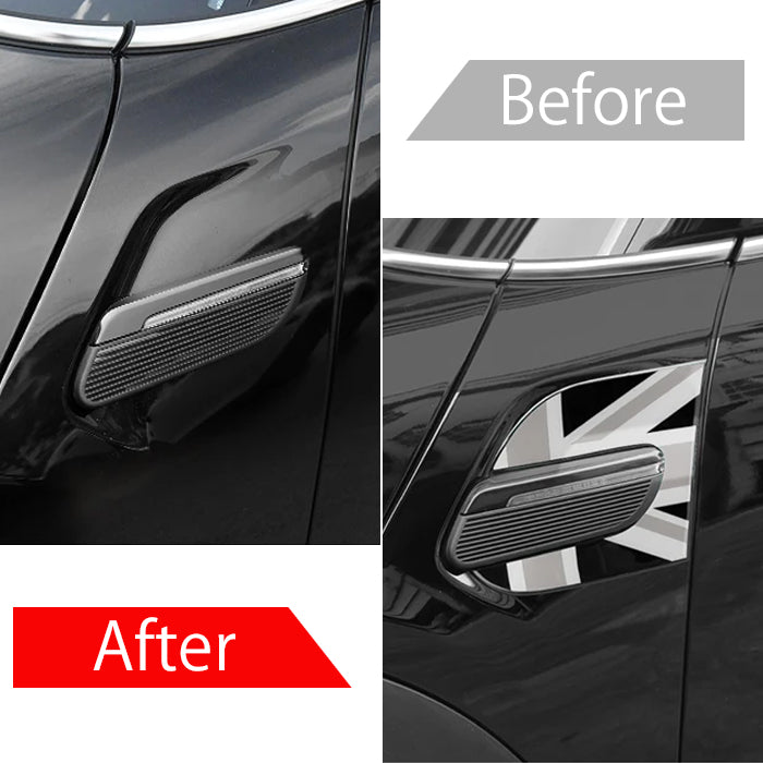 BMW MINI ミニ ミニクーパー サイド スカットル ステッカー F55 F56 F57 後期 LCI2 左右セット ユニオンジャック チェッカーフラッグ JCW デカール フロントフェンダー シール アクセサリー カスタム パーツ カスタムパーツ