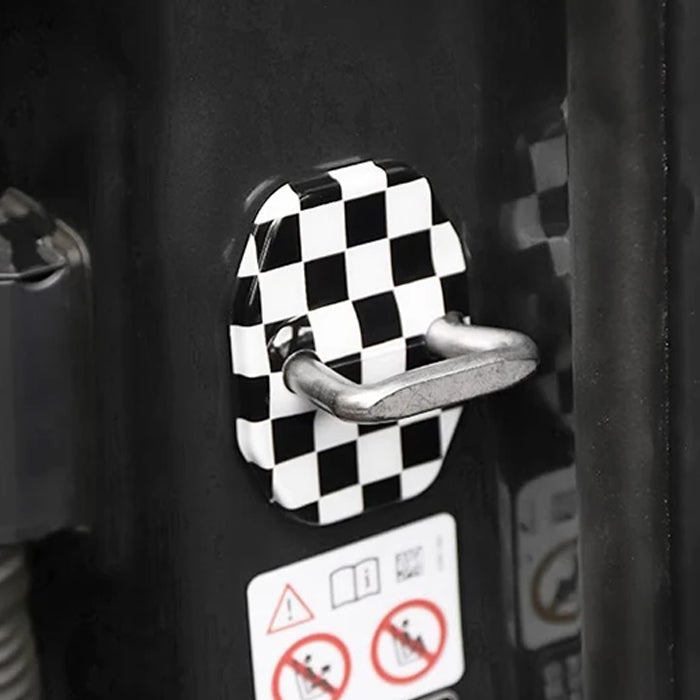 BMW MINI ミニ ミニクーパー ドア ストライカー カバー F65 F66 F67 F54 F55 F56 F57 F60 2個セット ドアストライカー ドア ヒンジ ドアロック アクセサリー カスタム パーツ カスタムパーツ グッズ 内装 外装 ドレスアップ