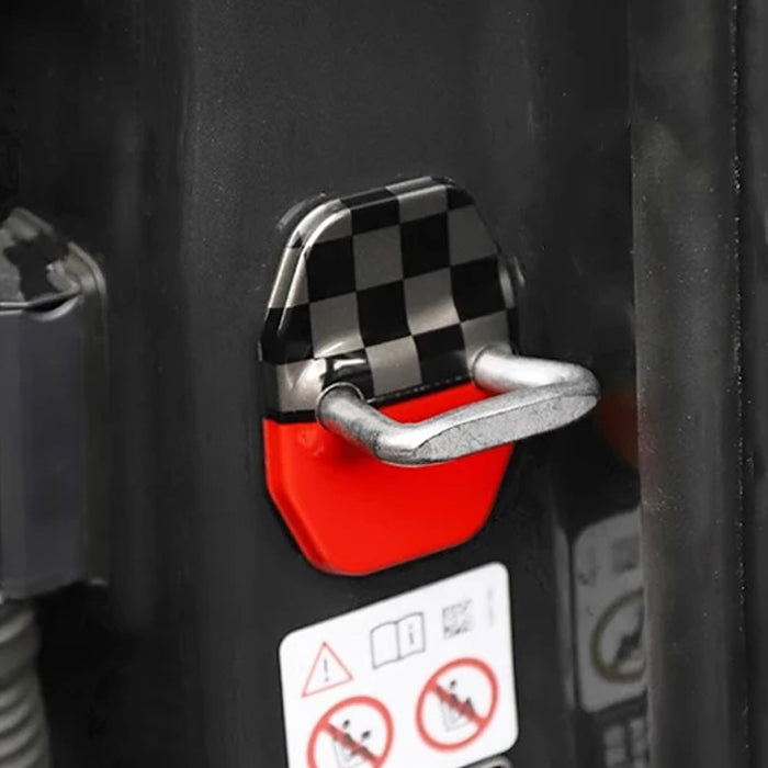 BMW MINI ミニ ミニクーパー ドア ストライカー カバー F65 F66 F67 F54 F55 F56 F57 F60 2個セット ドアストライカー ドア ヒンジ ドアロック アクセサリー カスタム パーツ カスタムパーツ グッズ 内装 外装 ドレスアップ