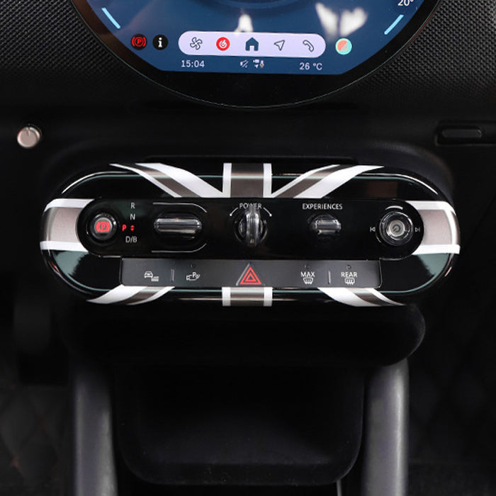 BMW MINI ミニ ミニクーパー F65 F66 F67 J01 J05 U25 センターコンソール スイッチ パネル カバー 新型 カントリーマン エースマン ボタン ガーニッシュ トリム ユニオンジャック JCW アクセサリー カスタム パーツ カスタムパーツ