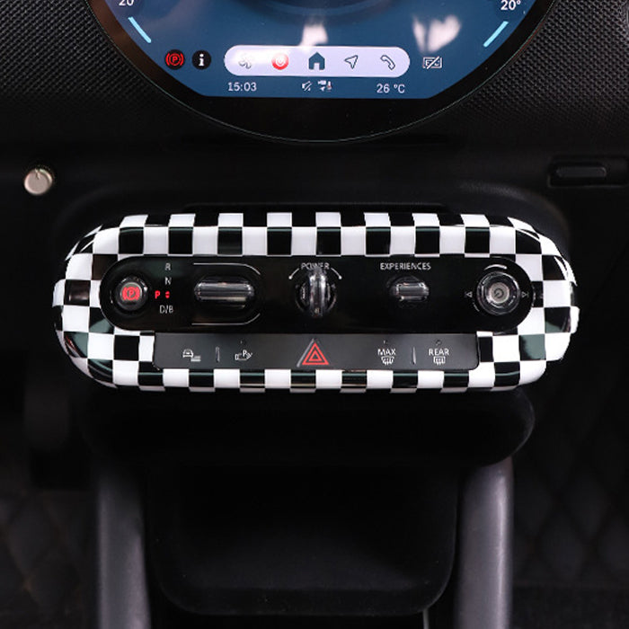 BMW MINI ミニ ミニクーパー F65 F66 F67 J01 J05 U25 センターコンソール スイッチ パネル カバー 新型 カントリーマン エースマン ボタン ガーニッシュ トリム ユニオンジャック JCW アクセサリー カスタム パーツ カスタムパーツ