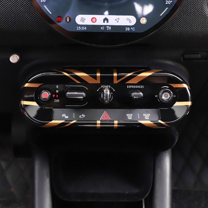 BMW MINI ミニ ミニクーパー F65 F66 F67 J01 J05 U25 センターコンソール スイッチ パネル カバー 新型 カントリーマン エースマン ボタン ガーニッシュ トリム ユニオンジャック JCW アクセサリー カスタム パーツ カスタムパーツ