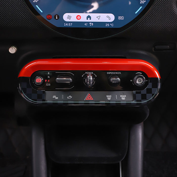 BMW MINI ミニ ミニクーパー F65 F66 F67 J01 J05 U25 センターコンソール スイッチ パネル カバー 新型 カントリーマン エースマン ボタン ガーニッシュ トリム ユニオンジャック JCW アクセサリー カスタム パーツ カスタムパーツ